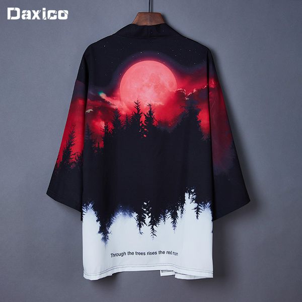 

японский кардиган азиатский yukata женщины harajuku топы jpanese традиционные orient этнические кимоно мужской костюм самурая хаори одежды, Red