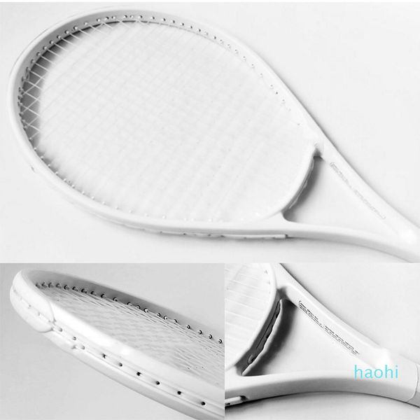 

whole- selling tennis racket racquet adults black & white durable and useful single piece with bag tennis sports training t2663