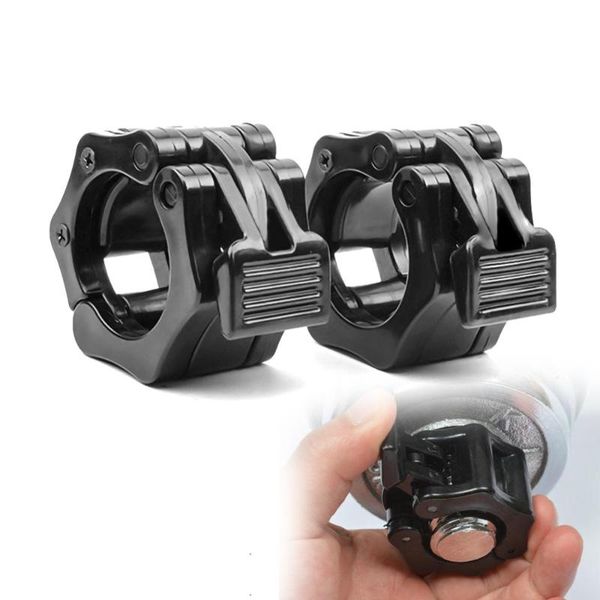 

1 pair 25mm barbell buckle dumbbells man weightlifting barbell clamps collars lock fitness musculation gym jaw buckle