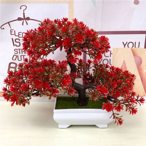 

artificial plants bonsai simulation plastic small tree pot plant potted ornament christmas decoration home garden decor 52841