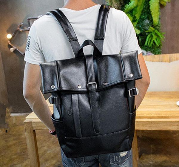 

аутлет бренд сумка мода трехмерный карманный кожаный студенческий рюкзак открытый досуг мужской рюкзак высокое качество кожаный компьютер су