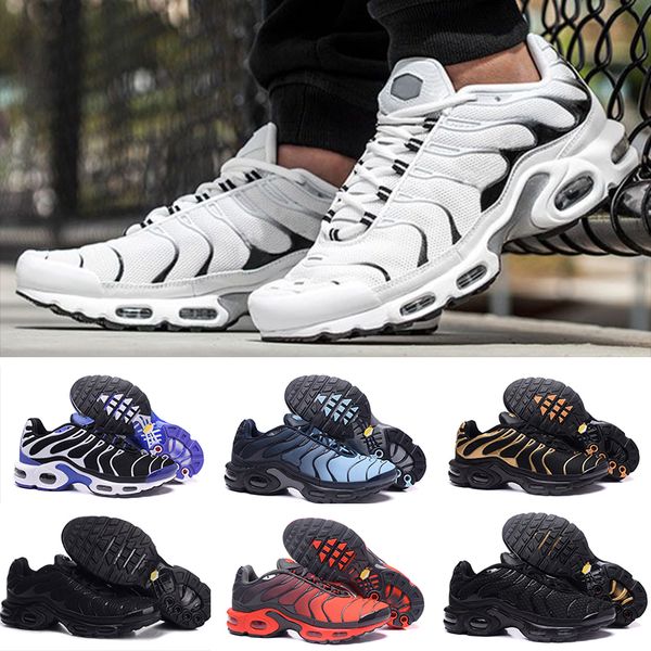 

new 2019 mens shoe sneakers tn plus breathable air cusion desingers casual running shoes new arrival color us5.5-11 eur36-45