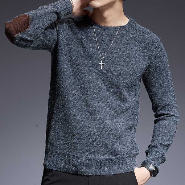 

2019 new fashion brand sweater for mens o-neck slim fit jumpers knitting solid color autumn korean style casual mens clothes, White;black