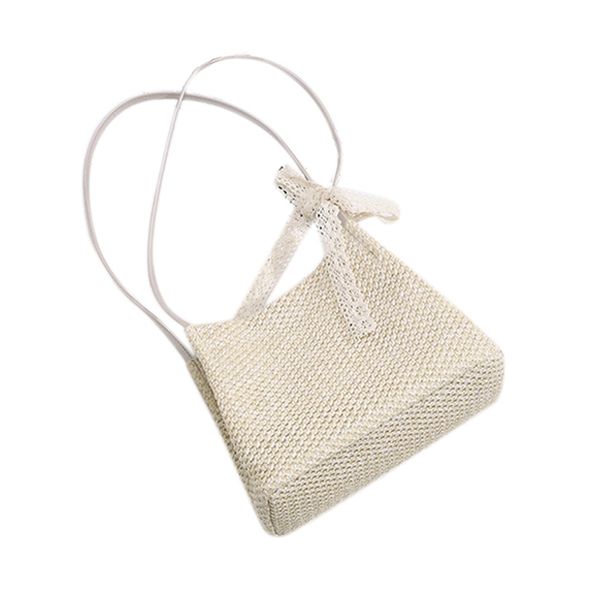 

women handbag summer fresh feminine woven bucket bag handmade grass casual tote knitted rattan bags beach bag
