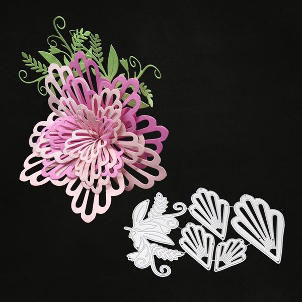 3D Metal Flower Cutting Dies DIY Scrapbooking Photo Album Decorative Template
