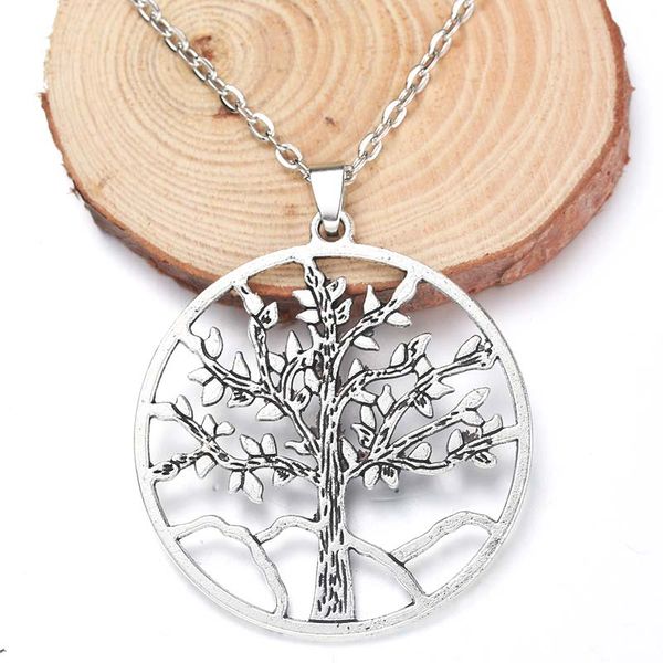 

43x45mm fine alloy tree of life pendant necklace jewelry ancient silver living tree jewelry men and women gift