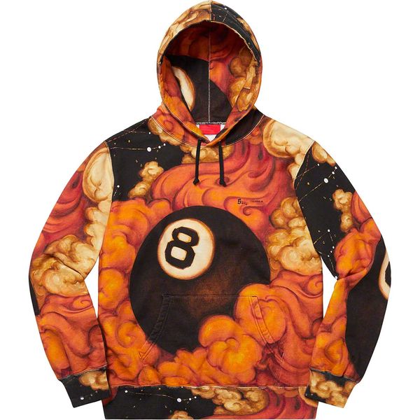 

designer hoodie suprÃªme mens hoodies autumn winter new contrast color couple sweatshirt auspicious cloud print street mens sweater red box, Black