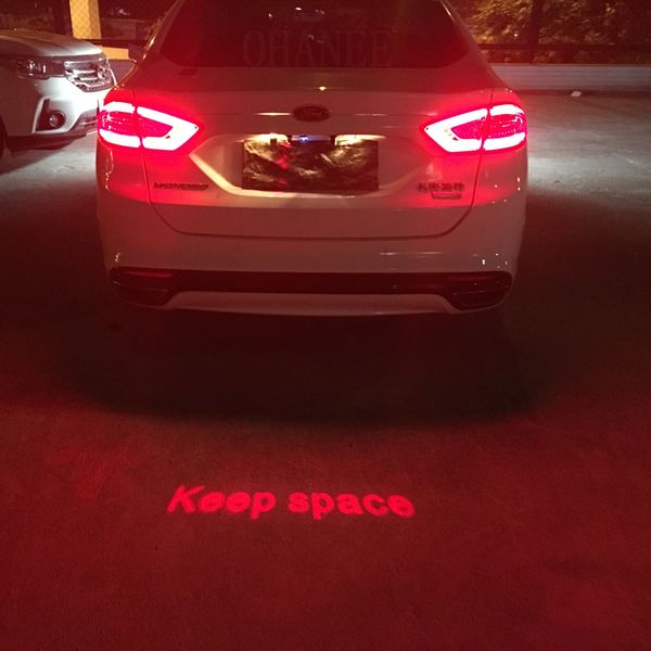 

car anti-collision laser fog light auto anti-fog parking keep space signal indicators motorcycle led warning light car-styling