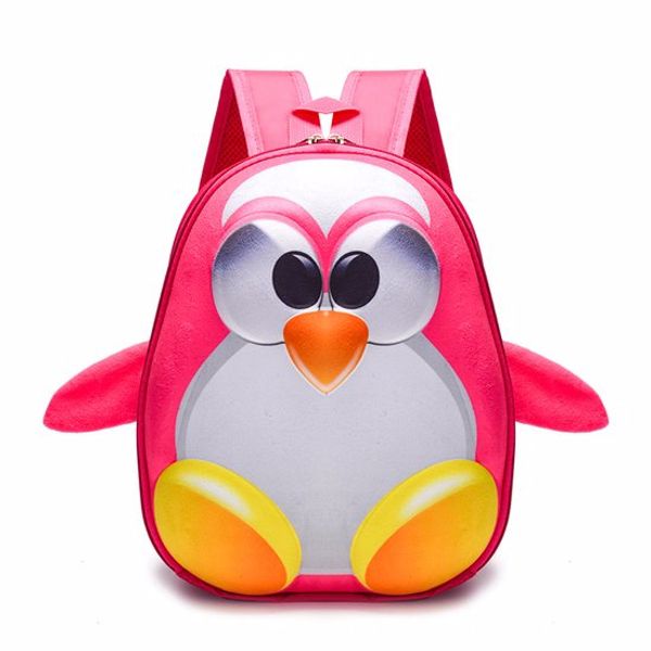 

designer-4 colors choose 3d cartoon penguin mochila escolar for boy and girl school bags mochila infantil child backpack