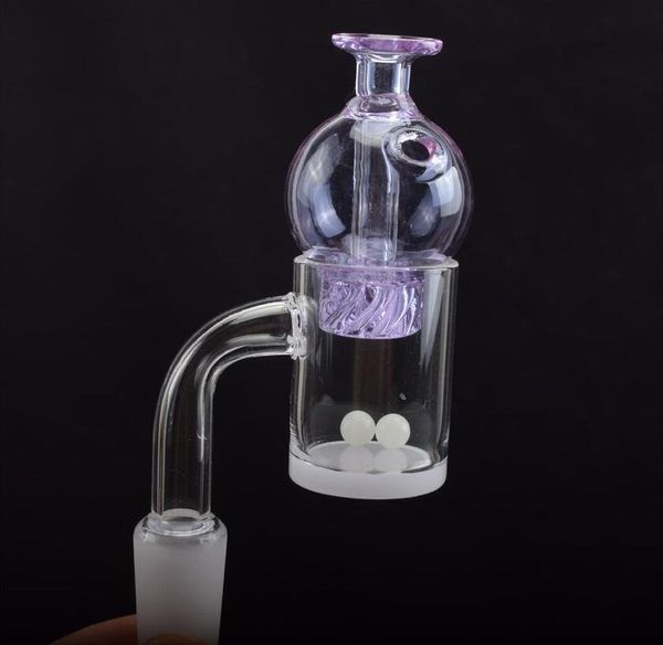 

25мм XL Flat Top Quartz Banger ногтей с Cyclone спиннинг Carb Cap Terp Pearl Вставка 4мм Honey Ведро для стекла Бонг