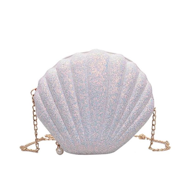 

ladies fashion women' bag wild shoulder chain bag student casual handbag simple leather 2020 new shell sequins