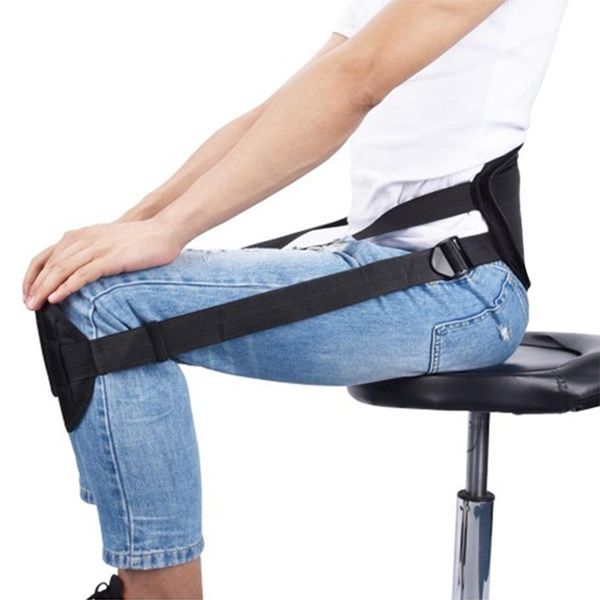 

fitness belt support belt pad better sitting position adjustable treatment posture correction pain relief, Black;gray