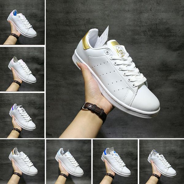 

Top Sale Stan Smith Classic men woemn Running Shoes smiths Triple black white red gold outdoor leather Sports Designer Trainer Sneaker 36-44