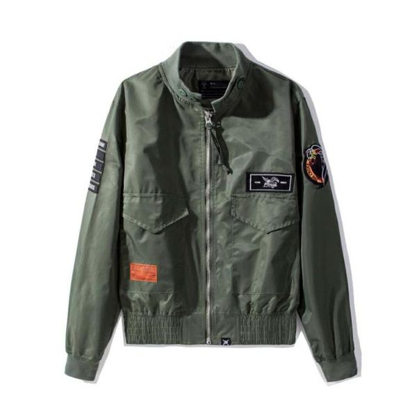 

croxx бомбардировщик стенд воротник летной куртки ма-1 куртка стиль мода techwear, Black;brown