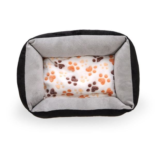 

cute floral pet sleep warm print dog cat puppy fleece soft blanket beds mat