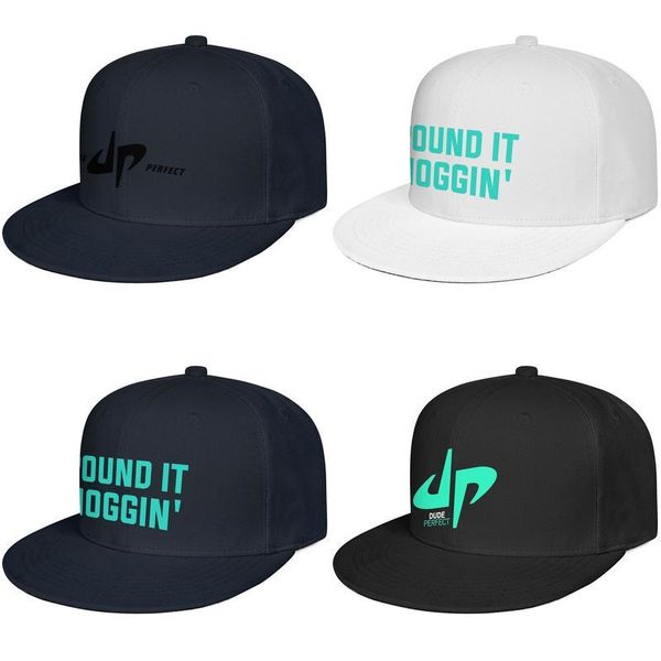

dude perfect logo cool mens and womens hip hop rebound hat fitted baseball baseballcap black pound it noggin white dp green symbol, Blue;gray