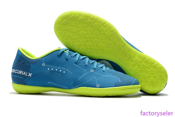 

синий зеленый оригинал футбол бутсы mercurical victory vi ic sx неймар jr в помещении футбол обувь лучшие качества криштиану роналду бутсы
