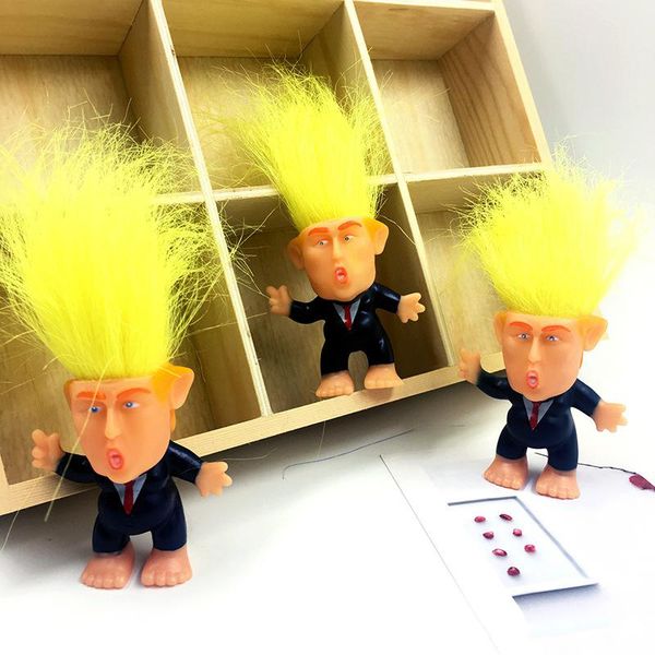 

моделирование дональд трамп костюма troll кукольная 6cm президент смешной длинные волосы фигурку таблица украшение автомобилей мебель статьи