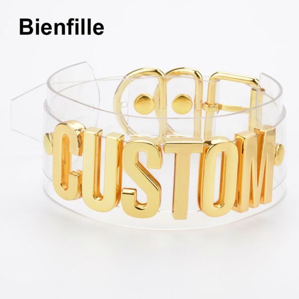 

customized unique letter necklace women handmade romantic two layer wide clear pvc vinyl transparent choker collar necklace, Silver