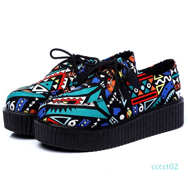

summer women shoes creepers women flats platform casual shoes flats creepers new moccasins ladies, Black