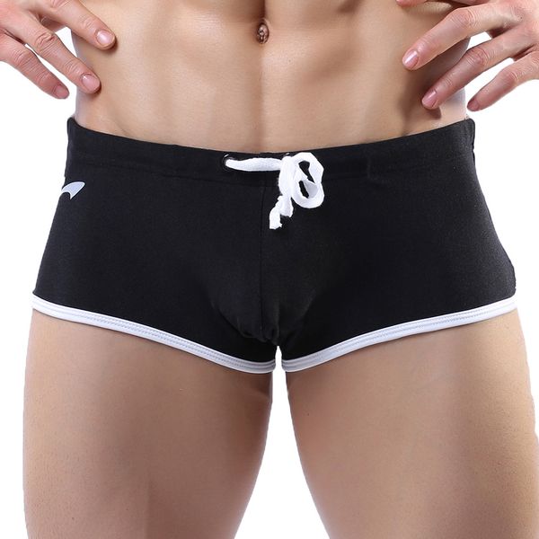 

2019 mens sports running swim shorts underwear pant boxer brief trunk underpants swim quick-drying swimwear pants