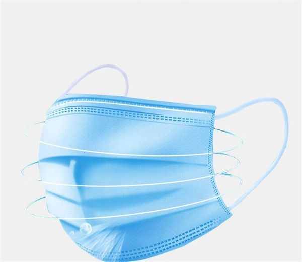 

dhl ship facethick 3 layer earloop mouth masks er 3ply non woven dust face mask 0pdx