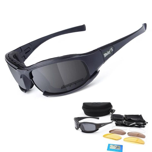 

goggles polarized tactical glasses ballistic 3 lenses army sunglasses d a i s y men's shooting eyeshield