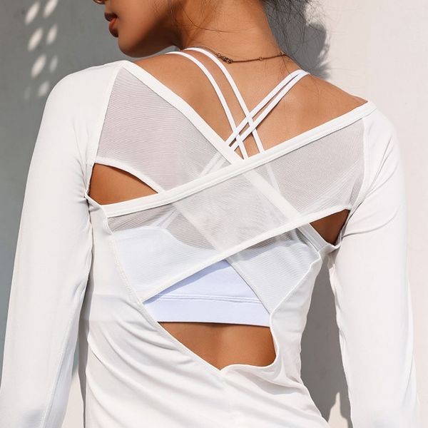 

2020 autumn winter yoga fitness clothes sports women's sports running quick-drying long-sleeved tight-fitting yoga long-sleeved, Black;blue