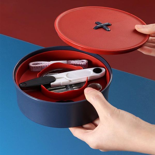 

игла нить многофункциональный чехол для хранения вязания diy аксессуаров шитье ремесло студенческое общежитие для шитья box set button desig, Black