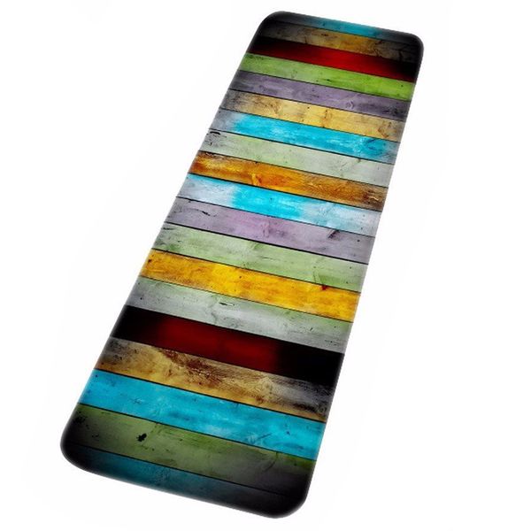 

long paragraph colorful wood prints water absorbent bath mats for bathroom shower accessories floor carpets area rugs 40x120cm