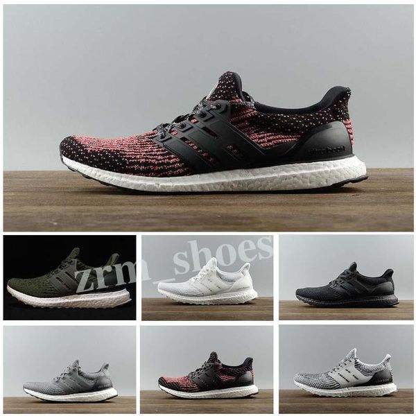 

высокое качество 3.0 4.0 uncaged кроссовки мужчины женщины ультра 3.0 iii primeknit работает белый черный спортивная обувь размер 36-45 z01, Black;brown