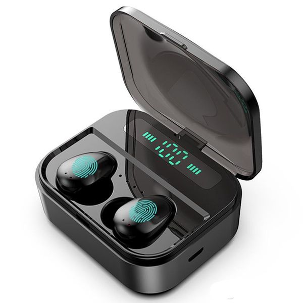 

x7 tws waterproof bluetooth wireless in-ear earphone led display true headphones touch control 2200mah earphone