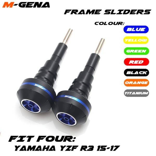 

motorcycle cnc crash pad frame slider protection guard for yamaha yzf-r3 yzfr3 yzf r3 2014 2015 14 15