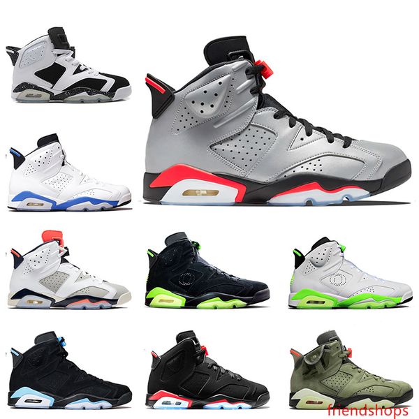 

new fashion men travis scott 6 basketball shoes mens cny carmine 6s gatorade green tinker unc black cat jumpman space jam sneakers us7-13