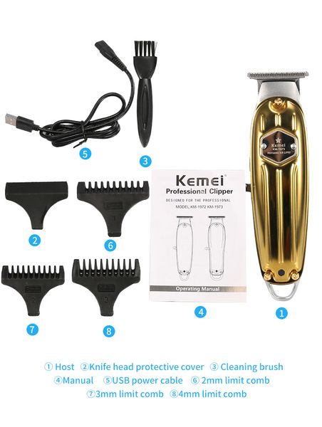 

км 1973 лучше назад волосы триммера цельнометаллических мужчин электрическая бритва бороды лысых машинок для стрижки sweet07 chfxx