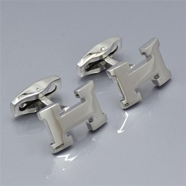 

a+ men shirt cufflinks for man copper stamping cuff button as wedding groomsman wear jewelry cuff links gift, Silver