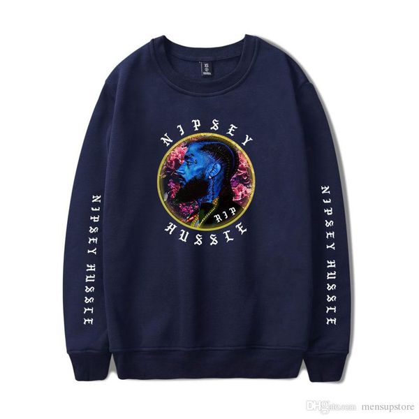 

nipsey hussle мужчины спортивной моды бренд печати мужские толстовки пуловер hip hop mens костюм толстовки толстовку потеет, Black