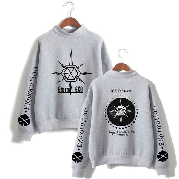 

exo planet-#5-exploration autumn women sweatshirt hoodie korean ulzzang harajuku hoodies sweatshirts female long sleeve pullover, Black