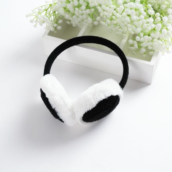

winter warm double color patchwork knit earmuff women ear warmer lovely girl ear muff cover, Blue;gray