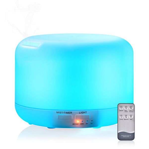 

mini ultrasonic humidifier aromatherapy essential oil diffuser 7 color changable light cool mist maker with remote control 300ml 500ml