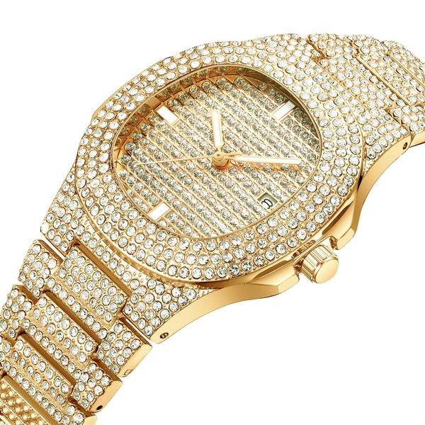 

luxury diamond women's watches gold unique design ladies bracelet watch stainless steel waterproof quartz wristwatch calendar, Slivery;brown