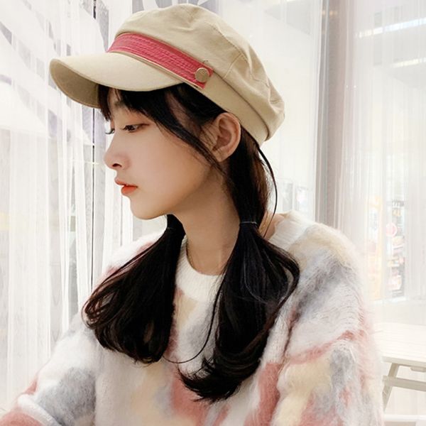 

ht2525 newsboy cap women spring summer sun cap vintage flat army artist painter hat ladies sailor captain, Blue;gray