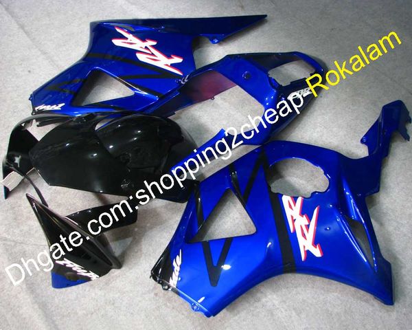 CBR900RR CBR 954 ABS Fairing Kit para Honda 2002 2003 CBR954 02 03 CBR900 954Rr Blue Black Reeding completo (moldagem por injeção)