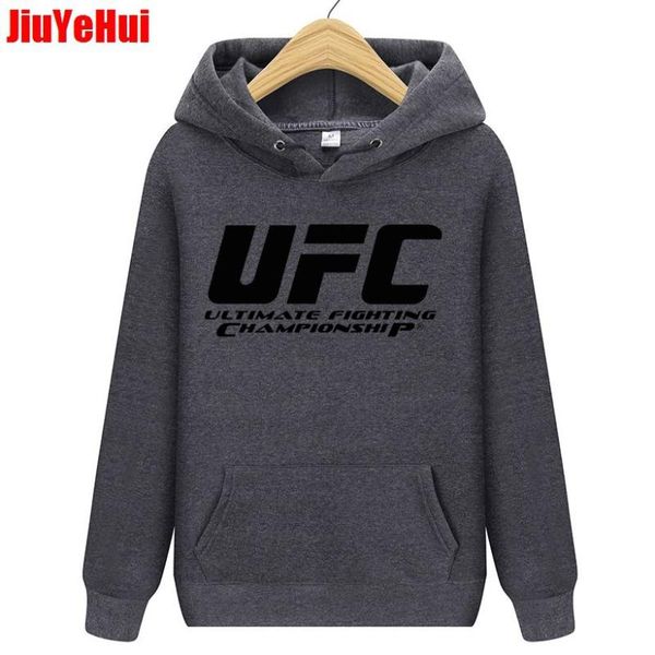 

autumn ultimate fighting mma men's hoodies theme fashion clothes fighting club pattern men's sweatshirts men jackets, Black
