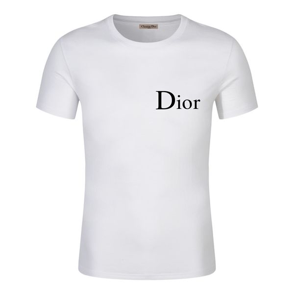 

19ss/christian designers shirt men cotton printing letter white black short sleeve casualdior clothing homme polo shirt luxury women t-shirt