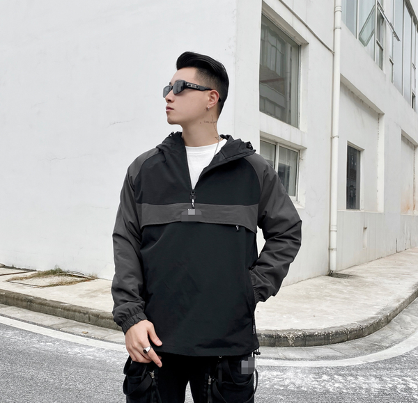 

000 designer mens coats brand jackets designer hooded windbreaker thin coat spring half zip running sportswear designer hoodie 20032304l, Black;brown
