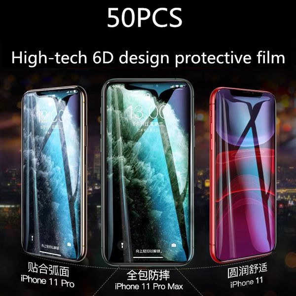 

50шт оптовая продажа iphone 11 pro max glass protector screen apple 11 iphone screen закаленное стекло протектор экрана для apple iphone 11, Silver