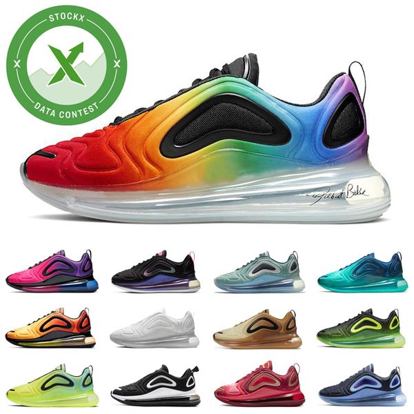 

bred 720 mens running shoes electric green volt aurora cosmic wolf grey university red psychic powder men women trainer sports sneakers