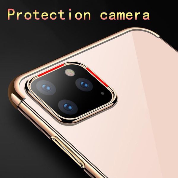 

for iphone 11 luxury plating case soft tpu ultra-thin transparent phone cover for iphone 11 pro max