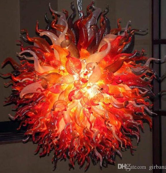 

lamps application chandeliers light fixtures round size red white hand blown glass famous home art decorative shape chandelier